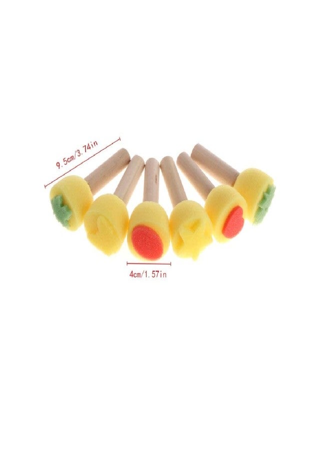 KRAFTMASTERS مجموعة كرافت ماسترز من 6 فرش إسفنجية بمقابض، أدوات طلاء للأطفال، فنون يدوية، جرافيتي - Image 5